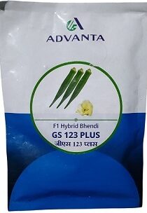 Advanta GS 123 Plus F1 Hybrid Bhendi Seeds — High‑Yield, Disease‑Resistant Okra Variety (100g)