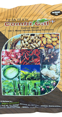 Aries Combi Cal Plus Fertilizer — Water-Soluble Calcium Nitrate for Stronger Plants & Higher Yields (1kg)