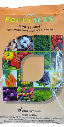 Aries Ferti Max NPK 13:40:13 Fertilizer — Water-Soluble Nutrient Mix for Root Growth & Flowering (1kg)