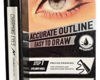 Ashley Premium Cosmetic Waterproof Accurate Outline 01 Cool Black Double Head Pen Eyeliner