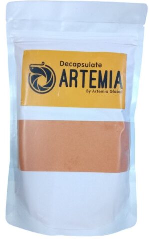 Decapsulated brine shrimp