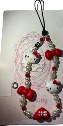 Hello Kitty Beaded Phone Charm Strap