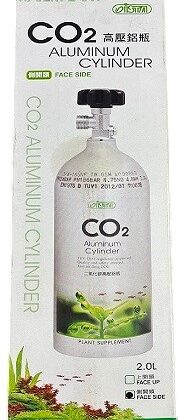 ISTA 2.0L Face Side CO₂ Aluminum Cylinder — Plant Supplement for Aquascaping Systems