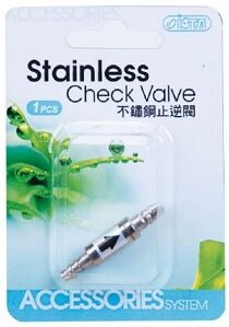 ISTA Stainless Check Valve — Durable One-Way Valve for Aquarium Air Pumps