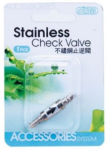 ISTA Stainless Check Valve — Durable One-Way Valve for Aquarium Air Pumps