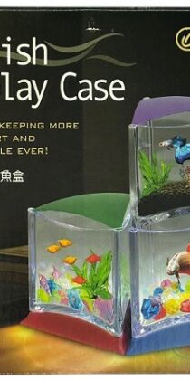 ISTA Stylish Aquarium Display Case — Modern Betta Fish Tank with LED Light