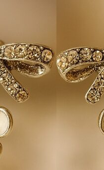 Bow & Floral Crystal Earrings – Rhinestone Bow Studs with Pearl‑Petal Flower Drops