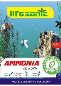 Lifesonic Ammonia High Range Water Test Kit — NH₃/NH₄ Aquarium Water Testing (100 Tests)