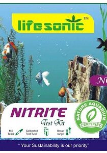 Lifesonic Nitrite High Range Aquaculture Water Test Kit — NO₂ Aquarium Water Testing (150 Tests)