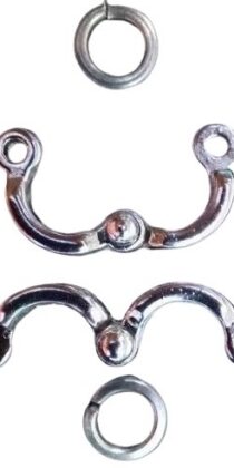Large Parakeet Bird Steel Ring 2 Piece Set