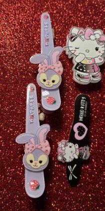 Loungefly Sanrio Hello Kitty Fuzzy Suit Enamel Clips Two Sets