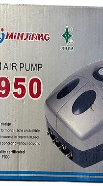 MINJIANG PS-950 Aquarium Air Pump — Eight Star Series with Vernier Exhaust Regulation