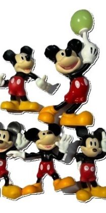 Mickey Mouse Resin Self Standing Five Figurines