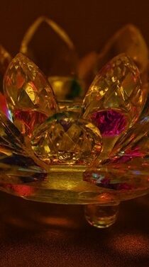 Multicolor Cristal Lamp Holder