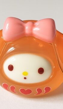 My Melody Kuromi Hello Kitty Cartoon Sanrio Lucky Egg 3D Solid Multicolor Glass