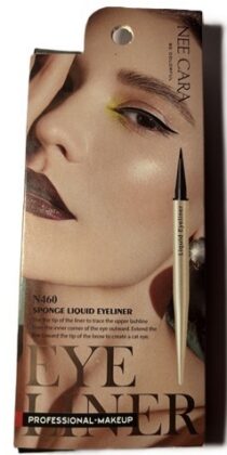 NEE CARA Sponge Liquid Eyeliner N460 – Precision Tip Waterproof Black Liner