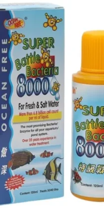 Ocean Free Super Battle Bacteria 8000 — Advanced Biological Filtration for Aquariums