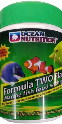 Ocean Nutrition Formula Two Flakes — Premium Seaweed-Enriched Flake Food for Herbivorous Fish (71g)