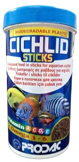 Prodac Cichlid Stick — Floating Food for Cichlid Fish (90g)