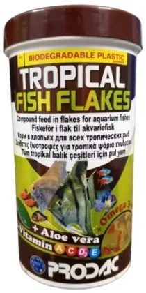 Prodac Tropical Fish Flakes — Premium Nutrition for Freshwater Tropical Fish (100g)