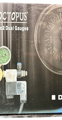 Reef Octopus CO2 Solenoid Regulator — Dual Gauge Precision Control