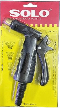 SOLO Garden Brass and Pistol Nozzle | Heavy‑Duty Adjustable Water Spray Tool