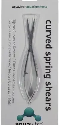 Seachem Aquavitro Moss Spring Scissors Pro Curved — Precision Aquascaping Tool (15cm / 6")