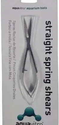 Seachem Aquavitro Moss Spring Scissors Pro Straight — Precision Aquascaping Tool (15cm / 6")
