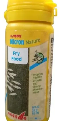Sera Micron — Powdered Growth Food for Fish Fry & Larvae (25 gm)