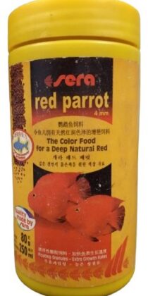Sera Red Parrot — Floating Granulated Food for Parrot Fish (80g/250ml)