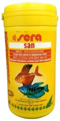 Sera San Fish Food — Premium Flakes for Tropical Aquarium Fish (60g)