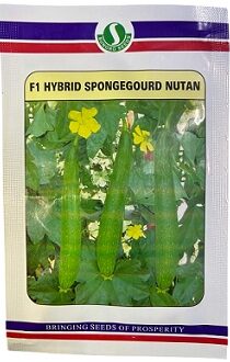 Sungro Seeds Nutan F1 Hybrid Sponge Gourd Seeds — High‑Yield, Early‑Maturing Variety for Commercial Cultivation (100g)