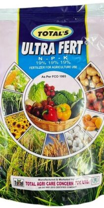TOTAL’S Ultra Fert NPK – 100% Water Soluble Fertilizer for Foliar Spray & Drip Irrigation (1kg)