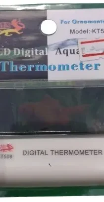Transparent Digital Thermometer — Accurate Temperature Monitoring for Aquariums