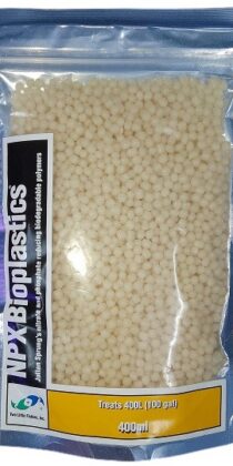 Two Little Fishies NPX Bioplastics — Eco-Friendly Biodegradable Polymer for Aquarium Filtration (400ml)