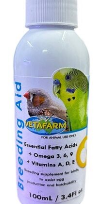 Vetafarm Breeding Aid — Essential Fatty Acids & Vitamins for Birds (100ml)
