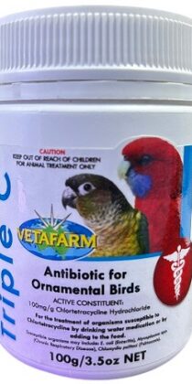 Vetafarm Triple C — Antibiotic for Ornamental Birds (100g)