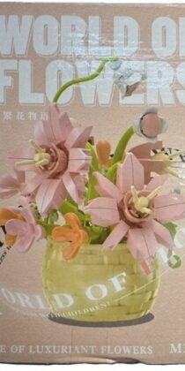 World Of Flowers Puzzle Building Blocks Pot And Flower