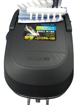 Hailea CPA‑120 AC/DC Rechargeable Air Pump — Dual Power Aquarium Aerator