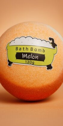 Melon Bath Bomb – 130g (Refreshing Fruity Bath Fizzy)